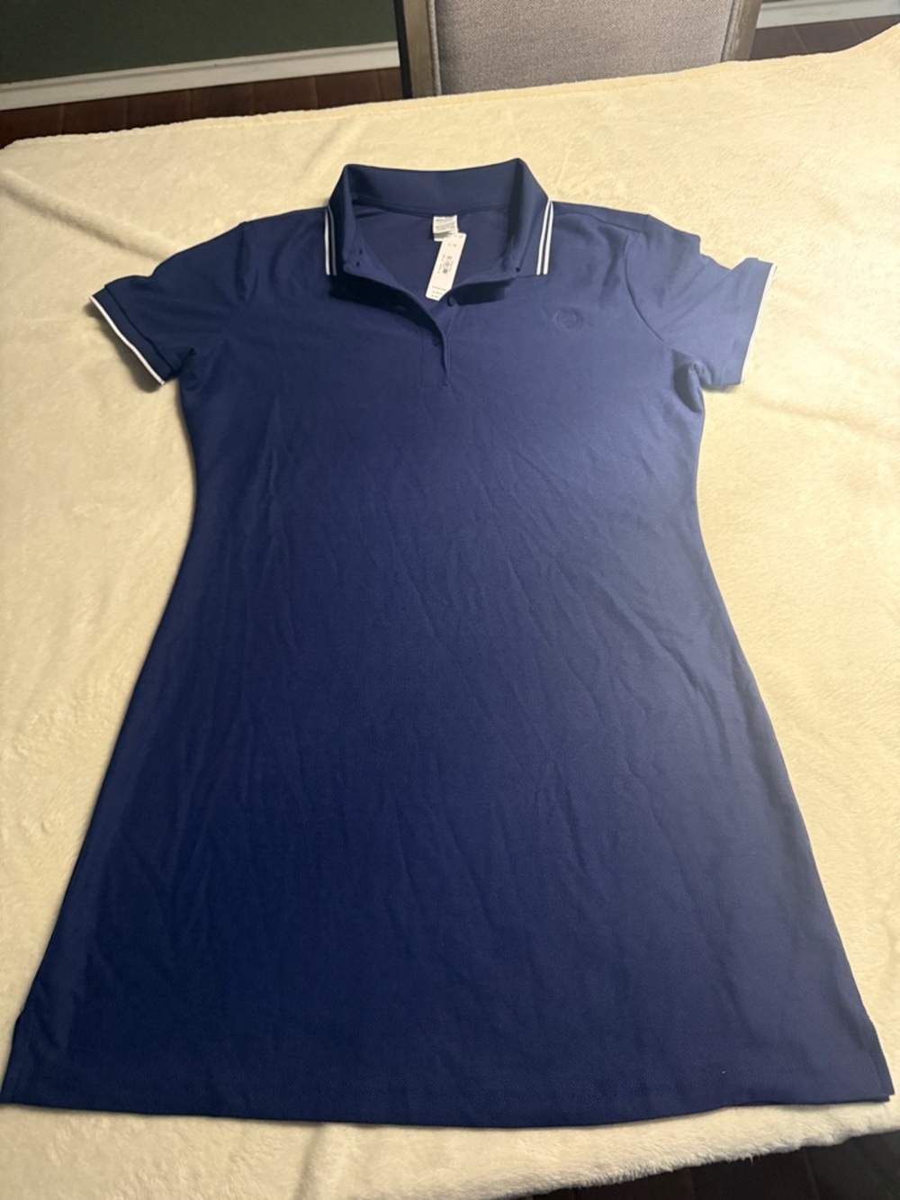 PINK Victoria's Secret Navy Blue Polo Midi Dress